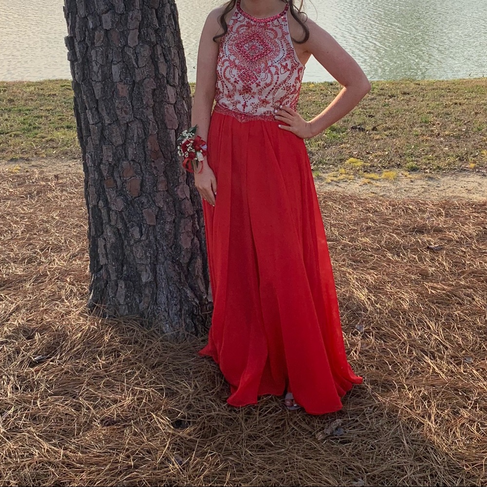 Lucci Lu Size 10 Red Prom Dress!!